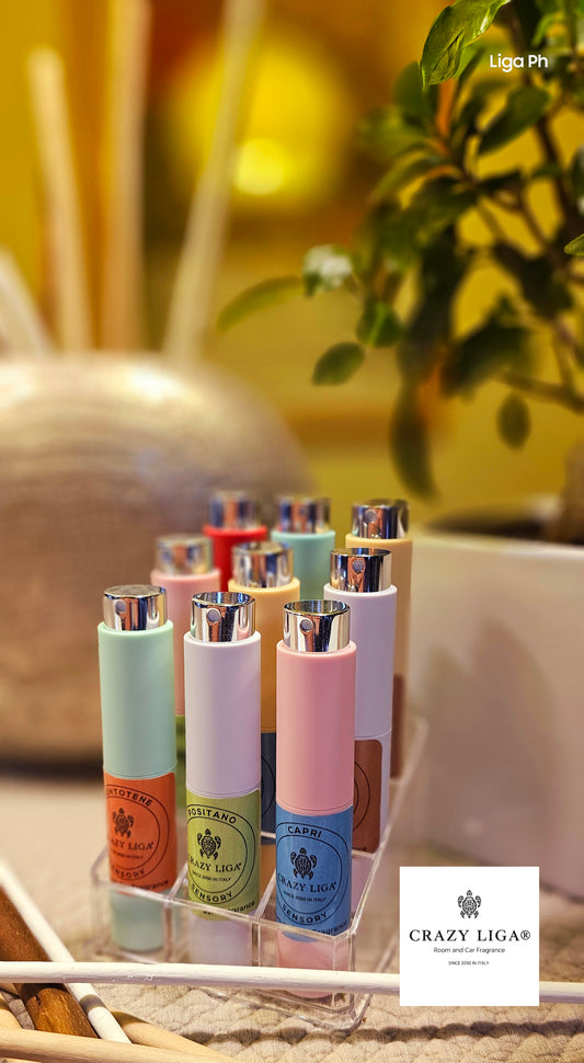 Box 9 Fragranze assortite atomizzatore 10ml. in espositore plexiglas