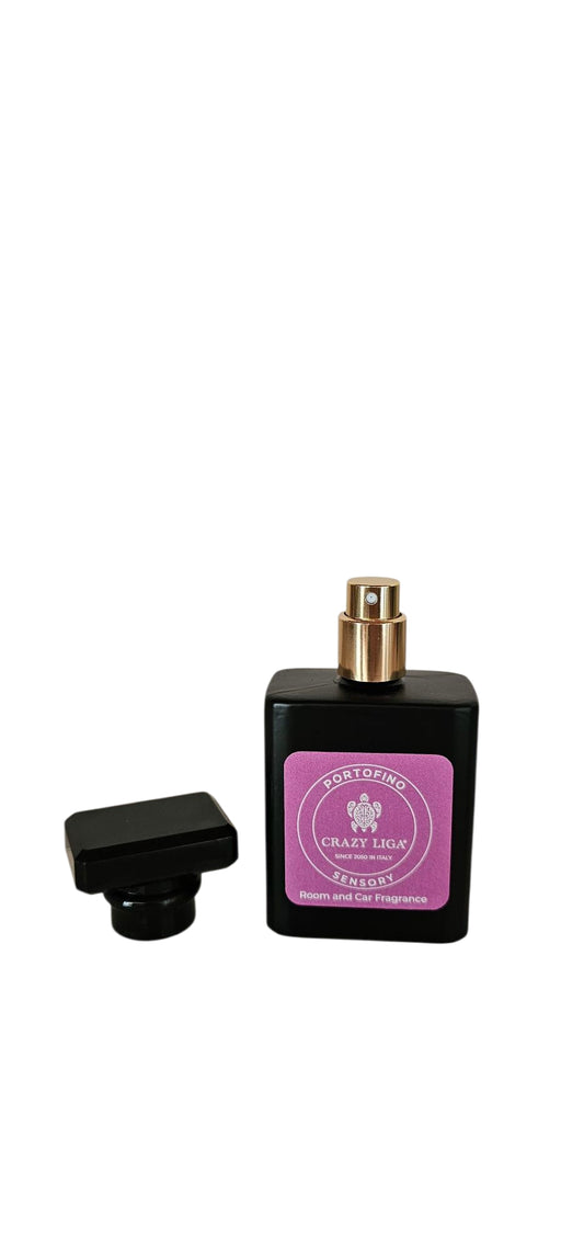 Fragranza Portofino in  flacone  spray nero opaco da 50ml.